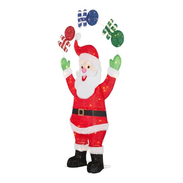 Home Accents Holiday 6 ft. Motion LED Santa with Ho Ho Ho Holiday