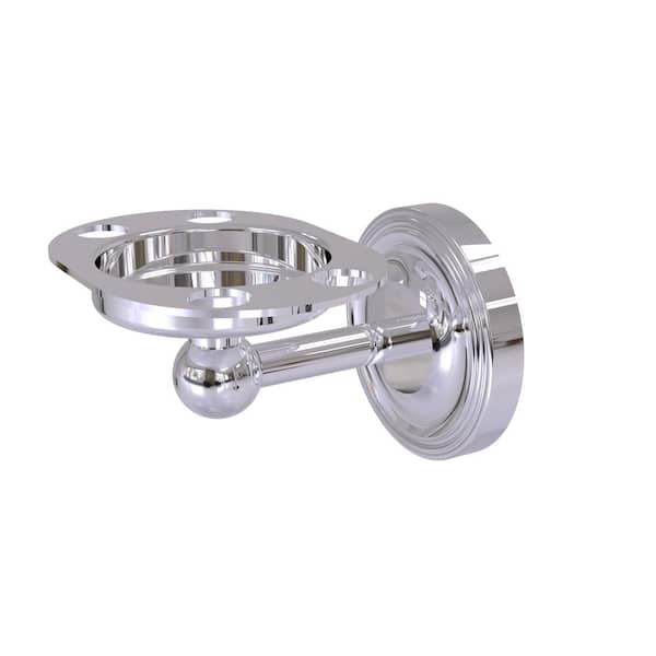 Allied Brass Regal Collection Tumbler and Toothbrush Holder in Polished Chrome