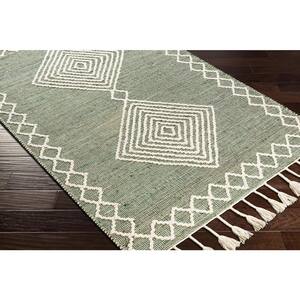 Norwood Medium Green 2 ft. x 3 ft. Geometric Indoor Area Rug