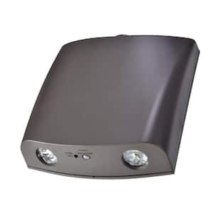 Atlite 0.7W 2-Head Integrated LED Bronze Emergency Light w/ NiCad and Self-Diagnost