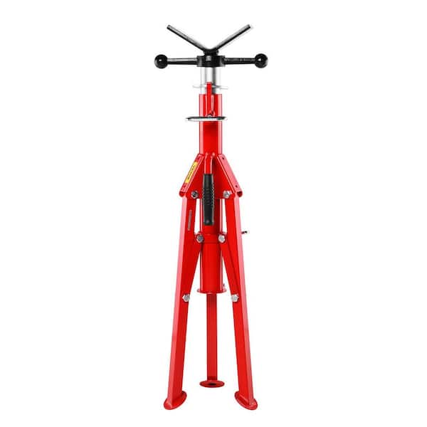V Head Pipe Stand Adjustable Height 28 in. to 52 in. 2500 lbs. Pipe Stand 1/8 to 12 in. Welding Pipe Stand