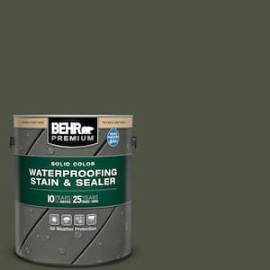 1 gal. #SC-108 Forest Solid Color Waterproofing Exterior Wood Stain and Sealer