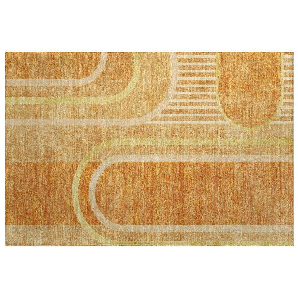 Dream Shag Premium Machine Washable Abstract ADS532 Terracotta 2 ft. x 3 ft. Accent Rug price history on PriceWatchPro