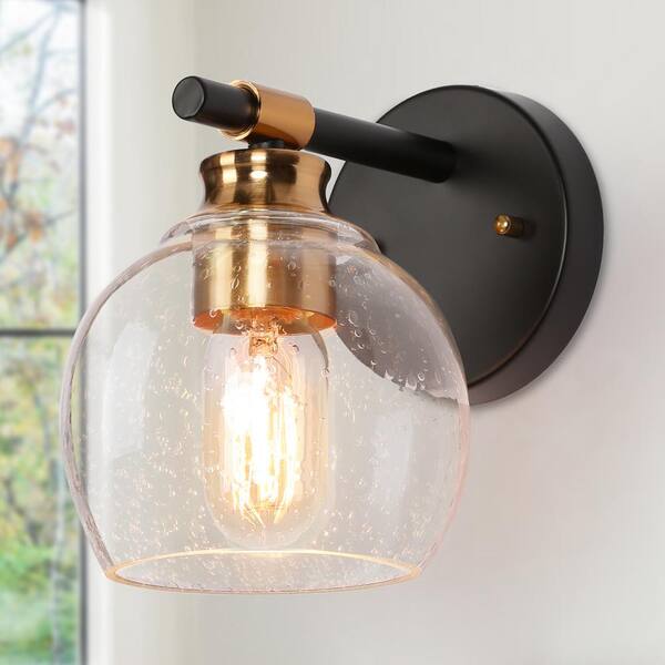 home depot black wall sconce