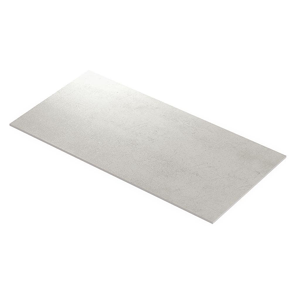 Light Gray 12x24 Matte Porcelain Tile with Stone Look