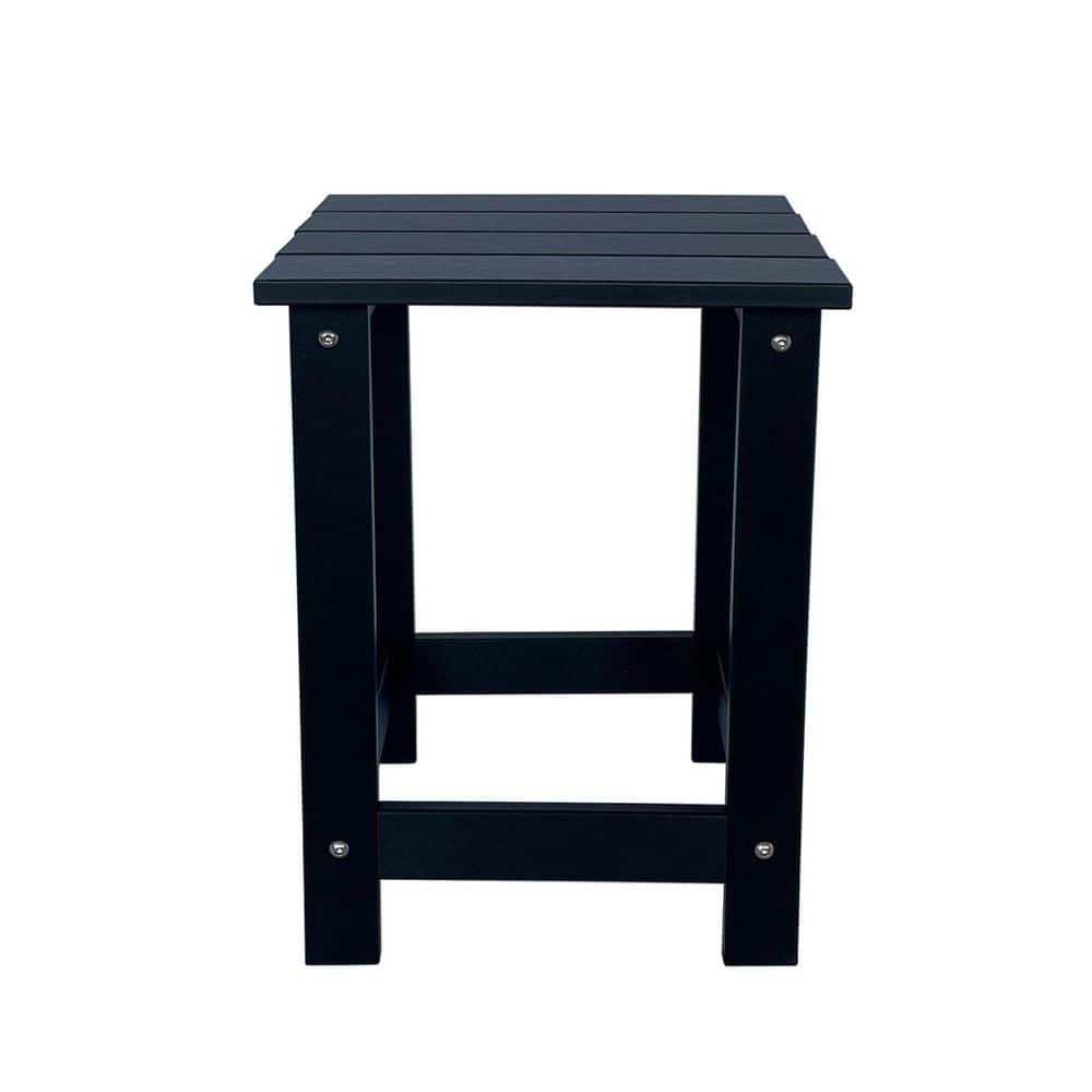 19 in. H Square Black HDPE Plastic Indoor Outdoor Adirondack Side Table, Home and Garden Decor price history on PriceWatchPro