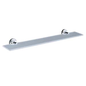 Purist 4.875 in. W Wall-Mount Shelf in Glass and Polished Chrome