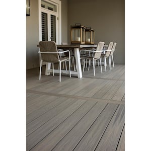 UltraShield Natural Voyager Series 1 in. x 6 in. x 8 ft. Roman Antique Hollow Composite Decking Board (10-Pack)