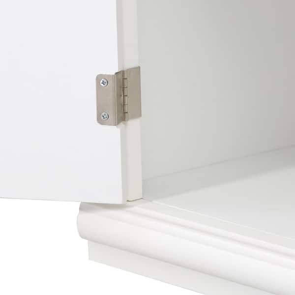 Harper & Bright Designs White 75.25 in. H Storage Cabinet with