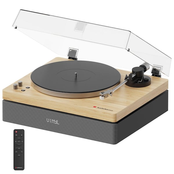 All-in-One Vinyl Record Player Turntable, Bluetooth 5.4, 120W 2.1 Channel, Hi-Fi 2-Speed Belt Drive, Isolation System
