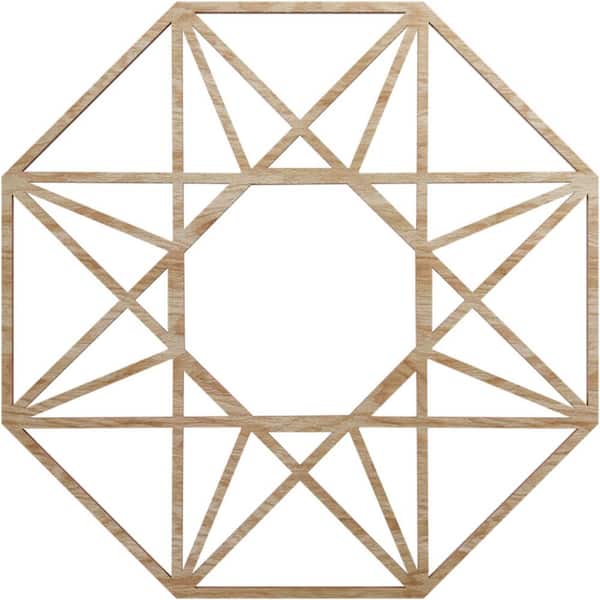 Ekena Millwork 0.375 in. x 6.25 in. x 16 in. Wood Medallion Moulding