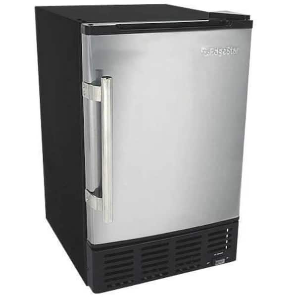 EdgeStar 15 in. 12 lb. Built-In Ice Maker in Stainless Steel and Black
