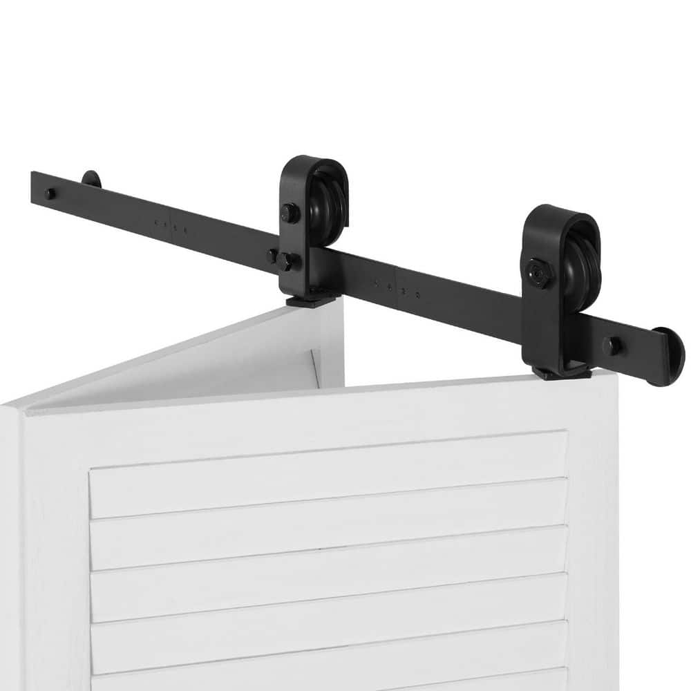 Dual-Fold Sliding Barn Door Mechanism, Glides Silently and Effortlessly, Simple Assembly, 40in. Upper Mount Track System price history on PriceWatchPro