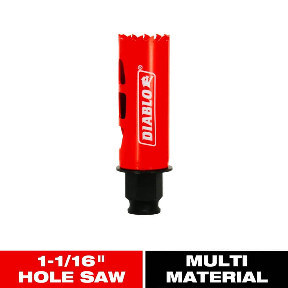 DIABLO 1-1/16 in. Bi-Metal Hole Saw with 2-3/8 in. Cutting Depth