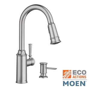 Glenshire Single-Handle Pull-Down Sprayer Kitchen Faucet with Reflex and Power Clean in Spot Resist Stainless