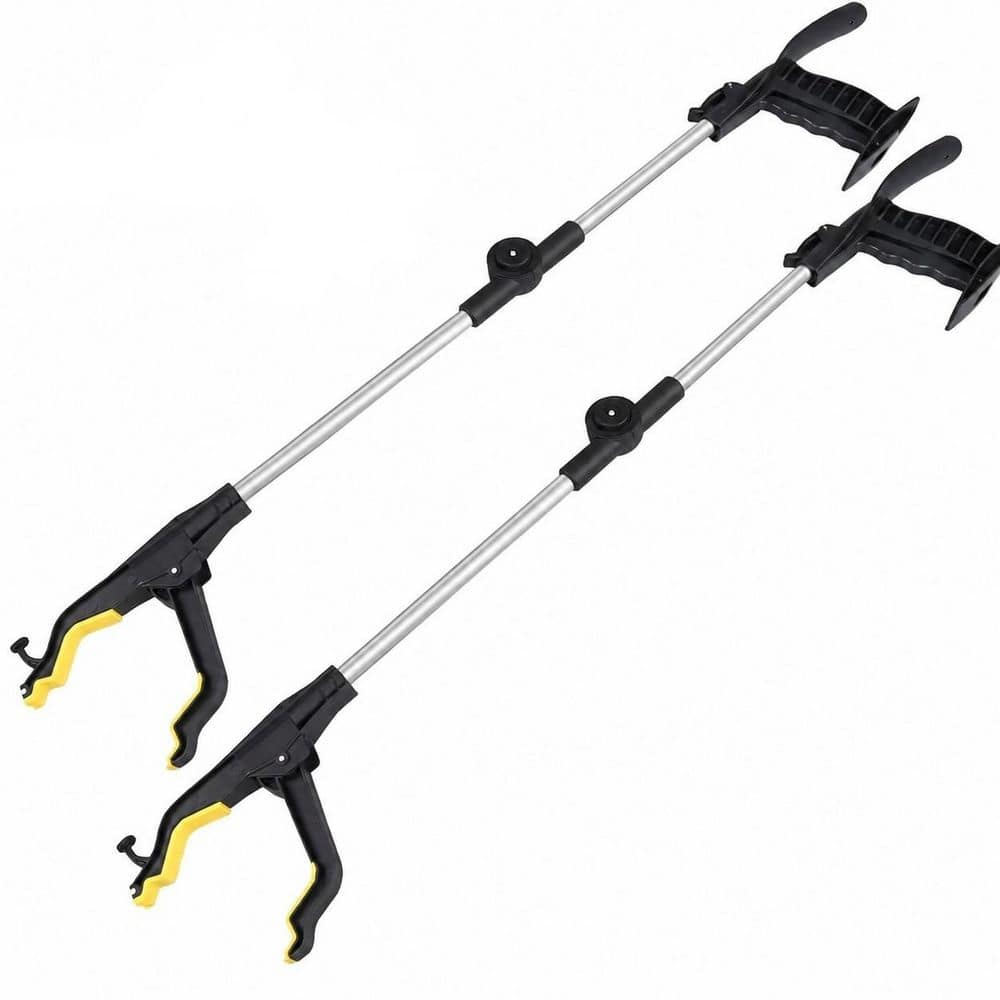 32 in. Grabber Reacher Tool Foldable with Shoe Horn 2-Pack Trash Picker Upper with 360° Rotating Jaw Magnet price history on PriceWatchPro