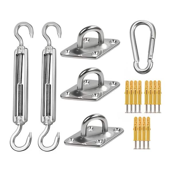 Wellco Stainless Steel Triangle Shade Sail Hardware Installation Accessories