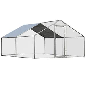 156 in. x 120 in. x 78 in. Steel Walk-In Chicken Coop