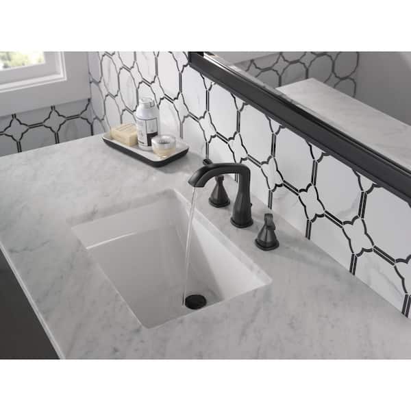 Stryke 8 in. Widespread 2-Handle Bathroom Faucet in Matte Black