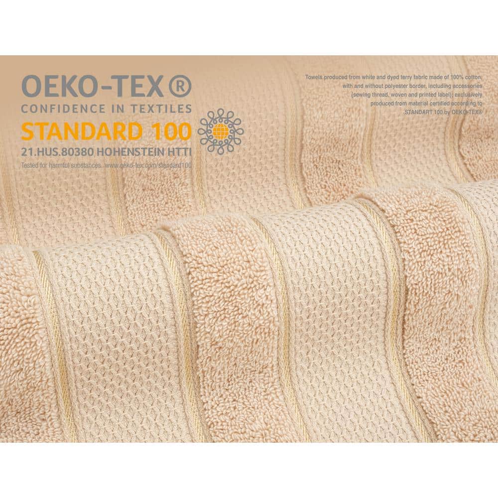 Taupe Turkish Cotton 6-Piece Bath Towel Set