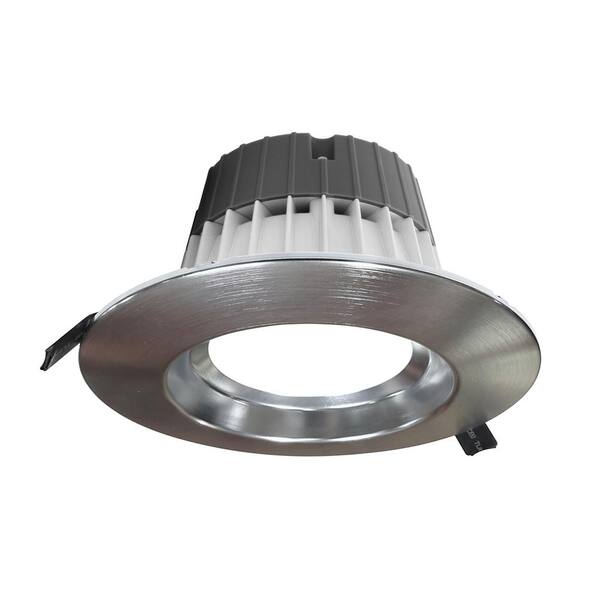 NICOR CLR6-Select 6 in. Nickel Commercial LED Recessed Downlight Kit, 3000K-5000K