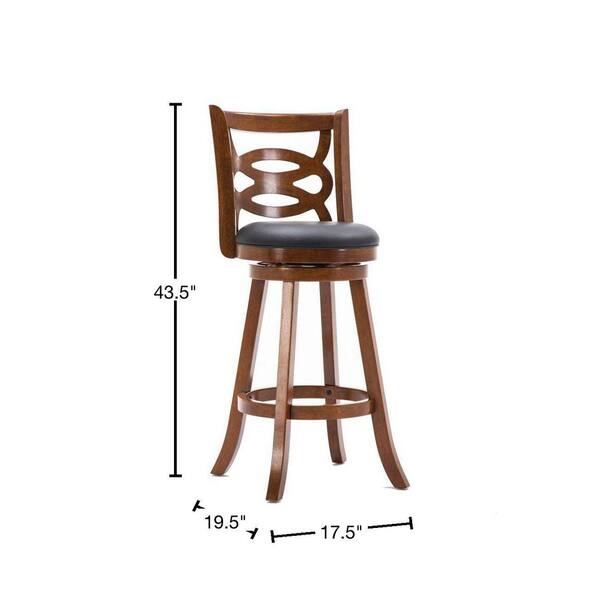 curved wood barstool