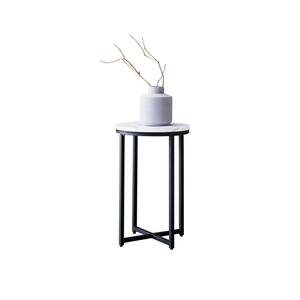 Black Classic and Simple Outdoor Wooden Side Table Patio End Table