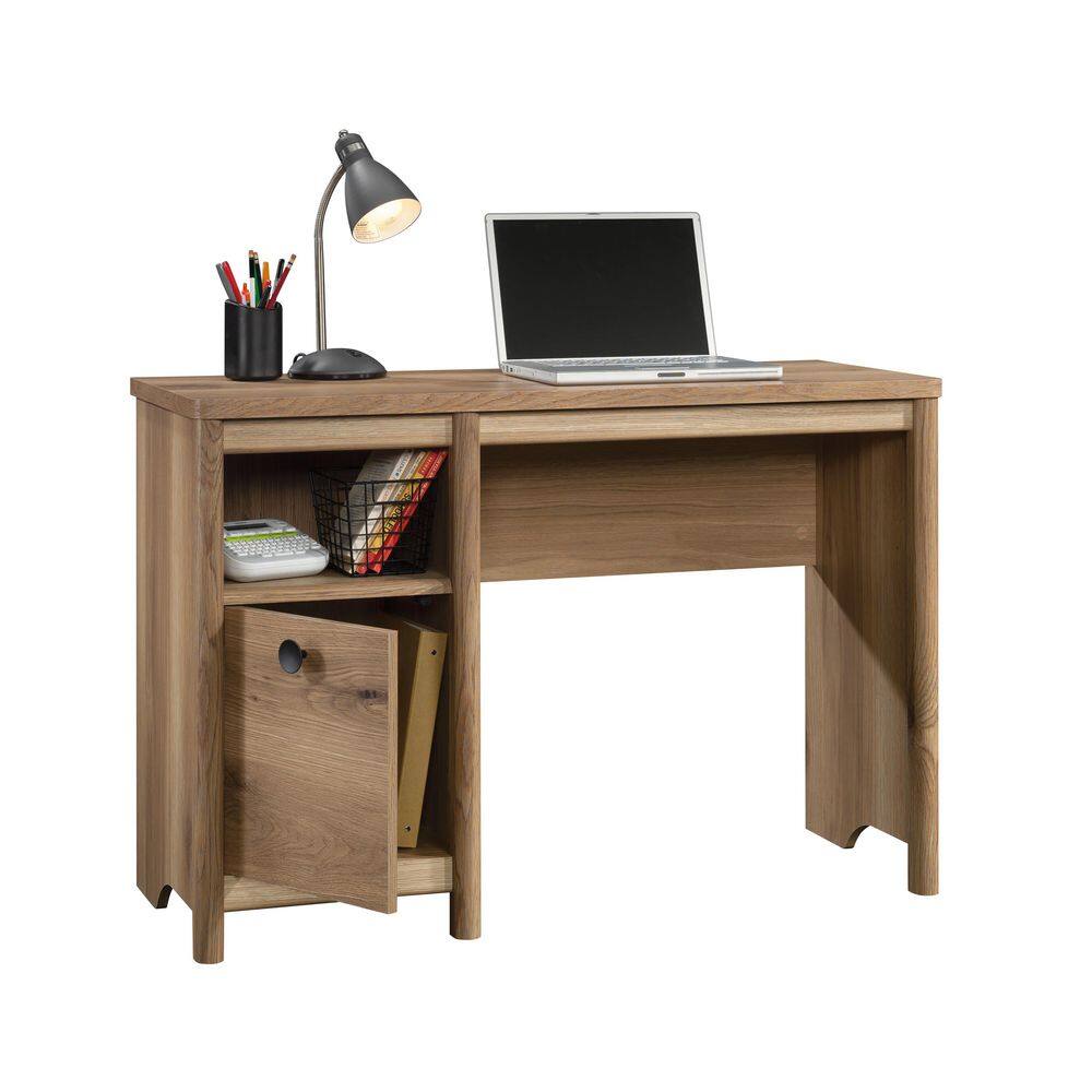 Timber Oak Computer Desk with Drawer and Keyboard Tray