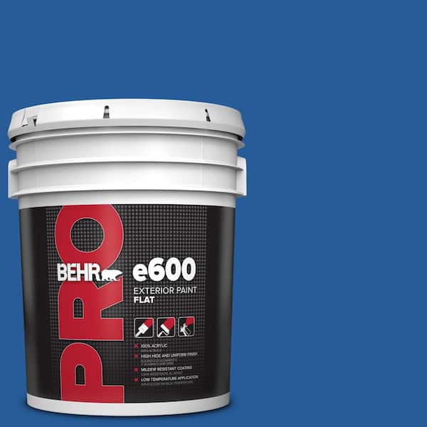BEHR PRO 5 gal. #P510-7 Beacon Blue Flat Exterior Paint