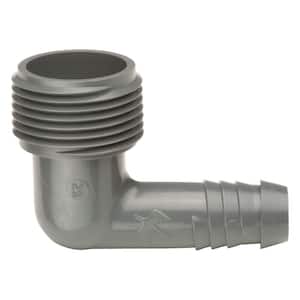 1/2 in. Barb x 3/4 in. Male Pipe Thread Elbow for Sprinkler Swing Pipe, 10-Pack (Not Compatible With Drip Tubing)