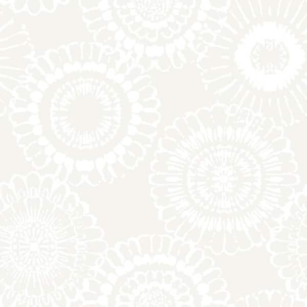 Chesapeake Pink Sonnet Floral Matte Paper Non-Pasted Wallpaper Roll