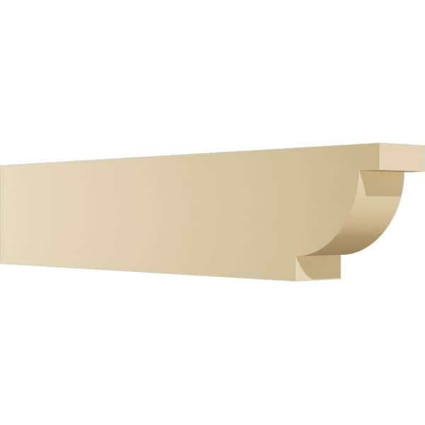 Ekena Millwork Standard Alpine 3 in. W x 6 in. H x 30 in. D Signature Urethane Rafter Tail Outlooker