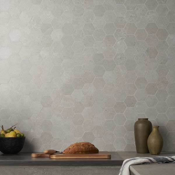 Iris Hex Fumo 11.22 in. x 13.18 in. Matte Porcelain Floor and Wall Mosaic Tile (0.82 sq. ft./Each)