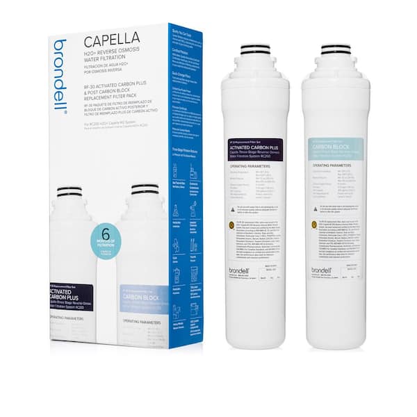 Brondell Capella Reverse Osmosis Sediment Carbon Water Filter Cartridges