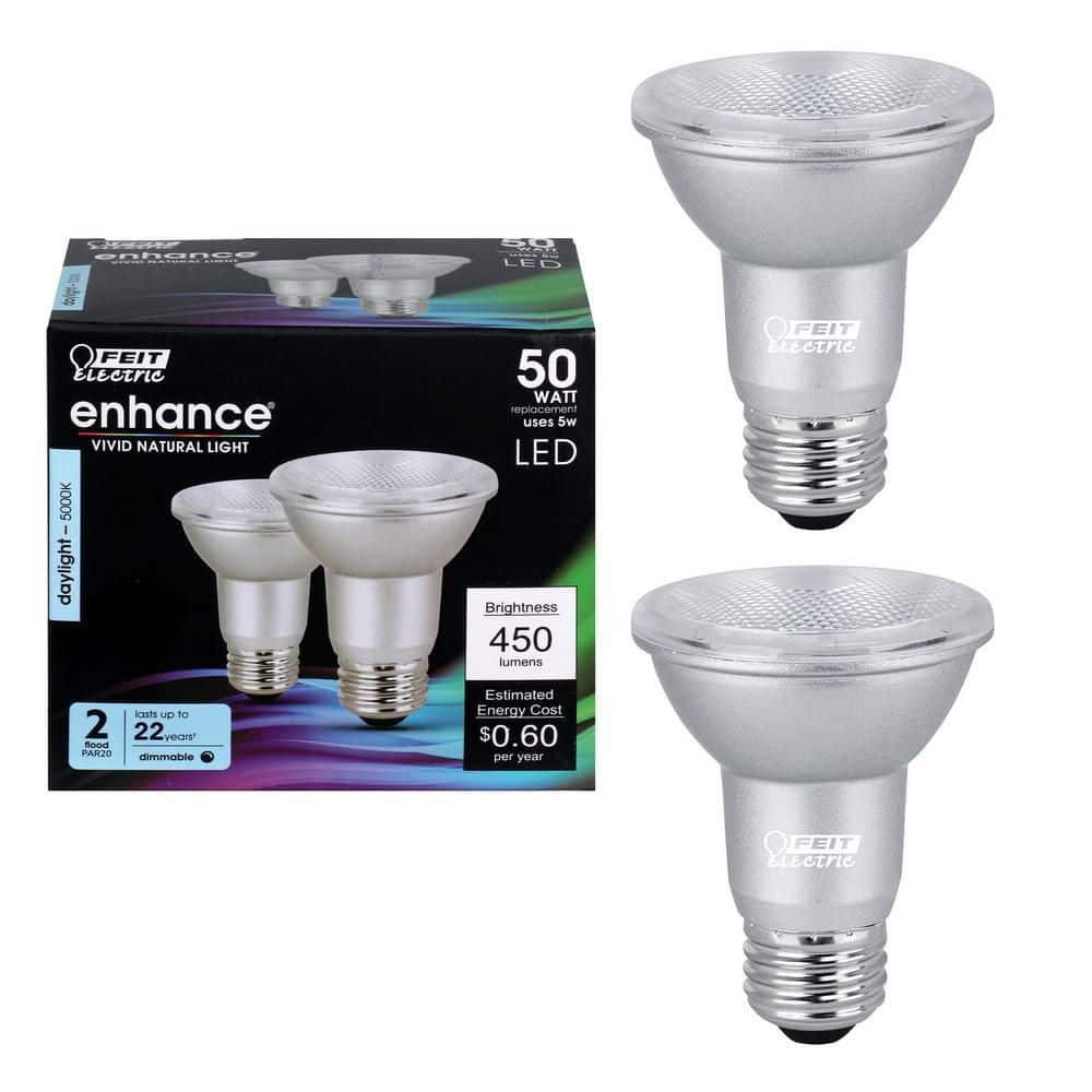 Feit Electric 50-Watt Equivalent PAR20 Dimmable CEC Title 20 90