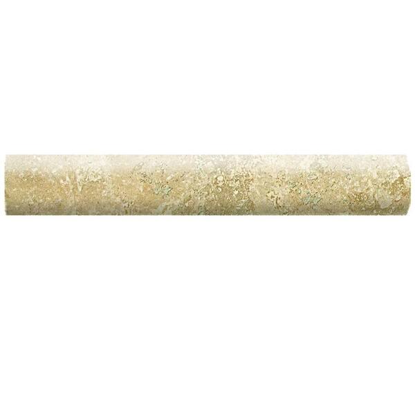 Daltile Fantesa Cameo 1 in. x 6 in. Ceramic Quarter Round Wall Tile (0.31 sq. ft. / piece)