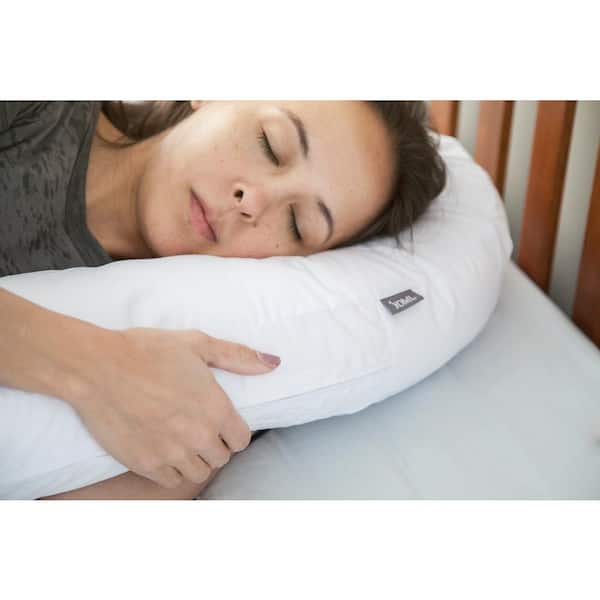 Lancashire Textiles The inset Neck/Shoulder Side Sleepers Polycotton Pillow Cream Cover Only 