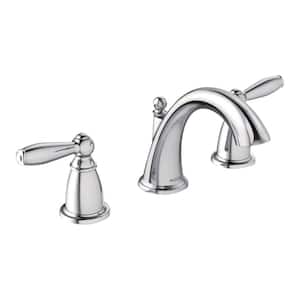 Brantford 8 in. Widespread 2-Handle High-Arc Bathroom Faucet Trim Kit in Chrome (Valve Not Included)