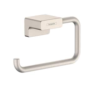 AddStoris Wall Mount Toilet Paper Holder without Cover in Brushed Nickel