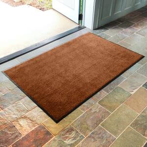 Envelor Indoor Outdoor Doormat Maroon 48 in. x 72 in. Checker