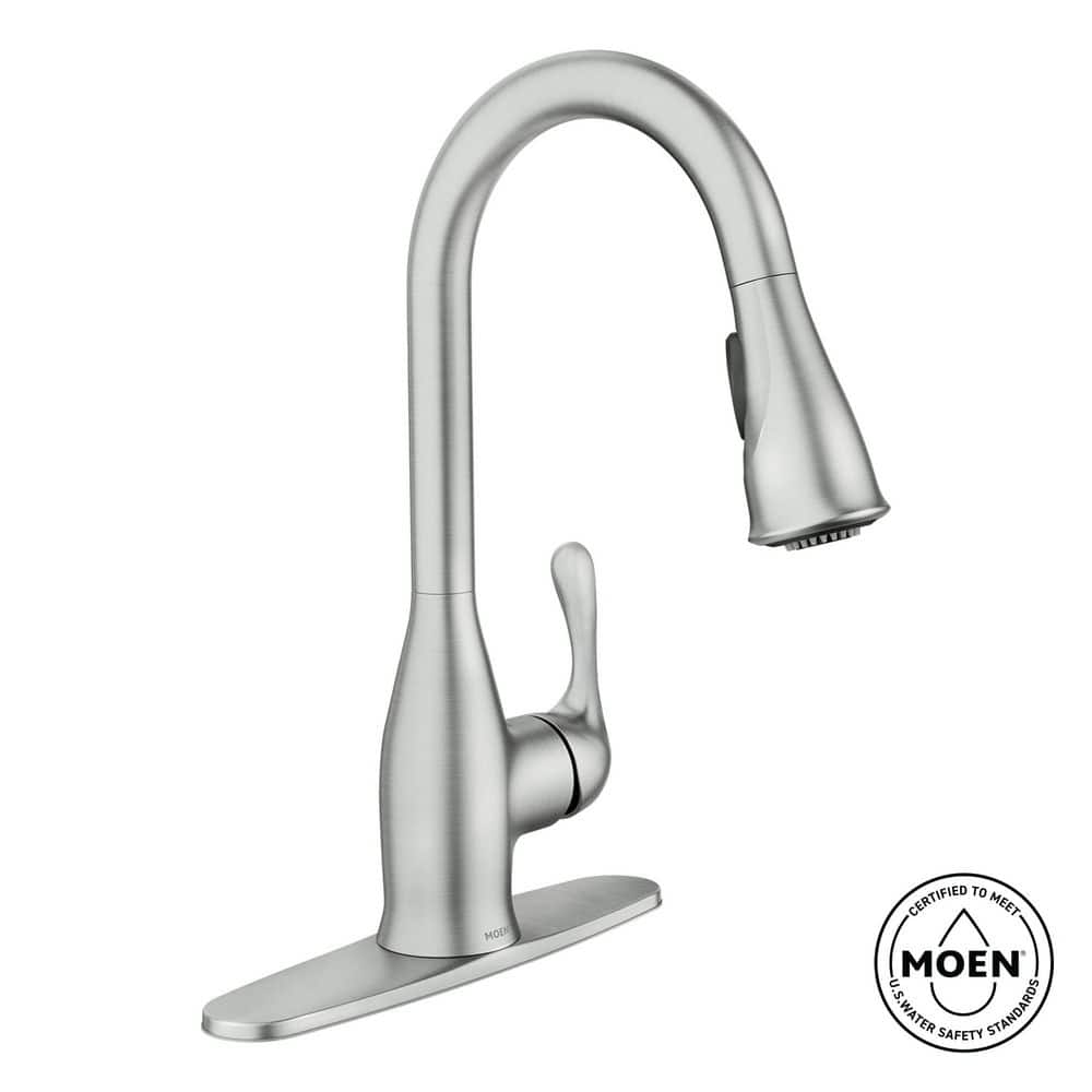 MOEN Kaden Single-Handle Pull-Down Sprayer Kitchen Faucet