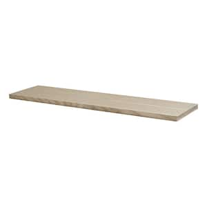 LITE FEELWOOD 31.5 in. x 7.9 in. x 0.75 in. Brushed Oak MDF Decorative Shelf without Brackets