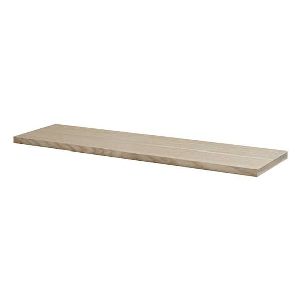 Dolle LITE FEELWOOD 31.5 in. x 7.9 in. x 0.75 in. Brushed Oak MDF ...