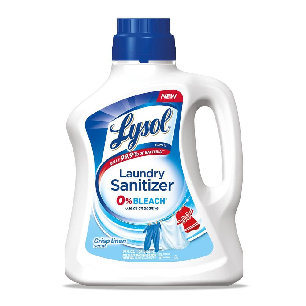 Lysol 90 oz. Crisp Linen Liquid Laundry Sanitizer 19200-95872 - The Home  Depot