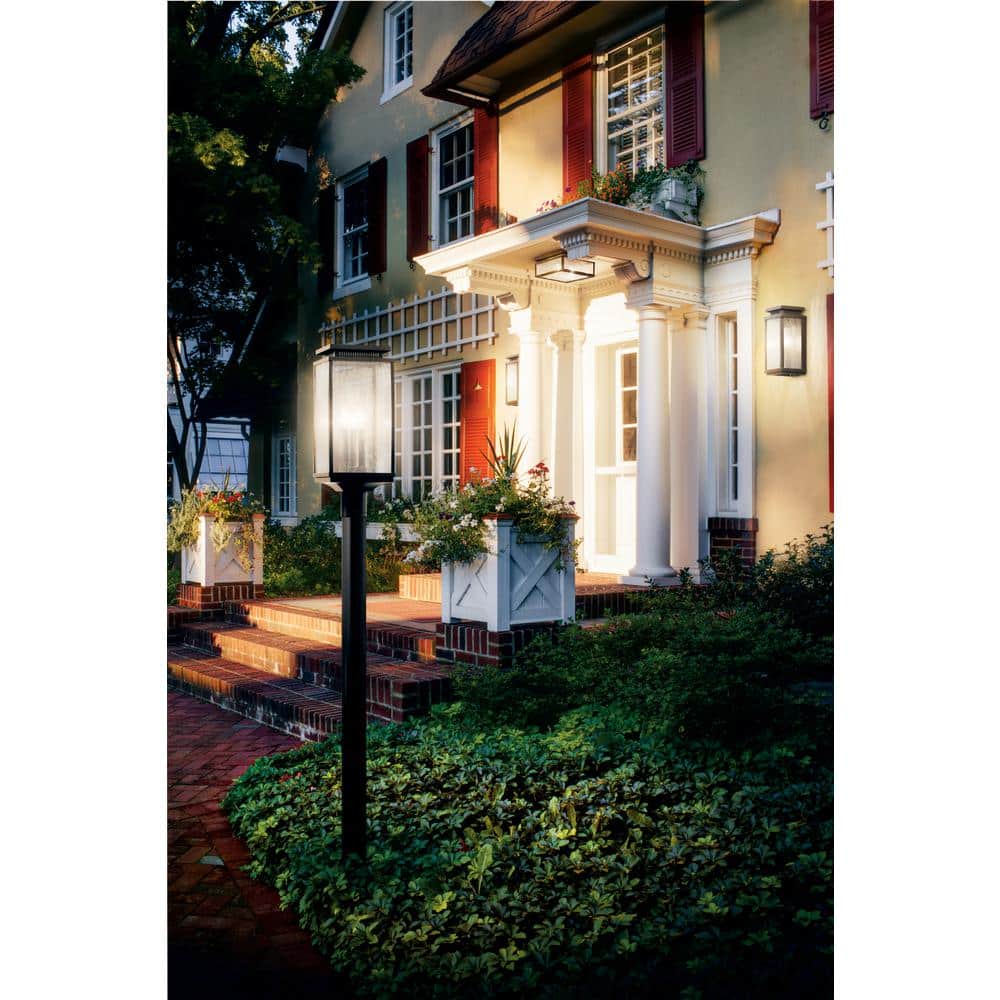 Manningham 2-Light Distressed Bronze Outdoor Flush Mount