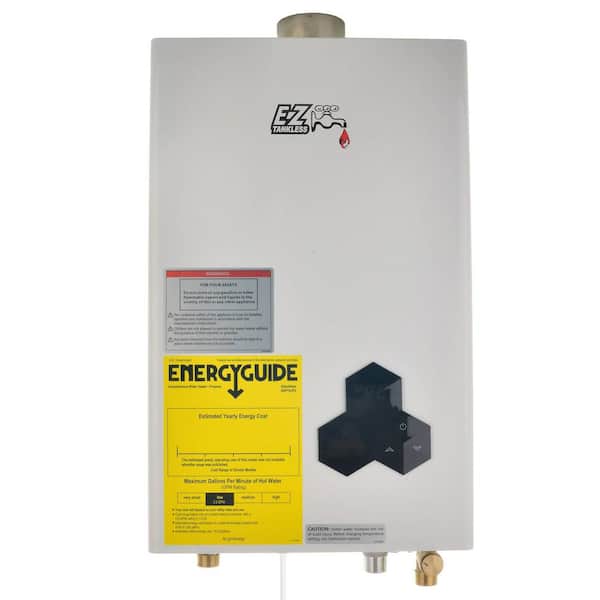 EZ Tankless Sapphire Series 12 L High Efficiency Non-Condensing 4.4 GPM Residential Propane Gas Tankless Water Heater