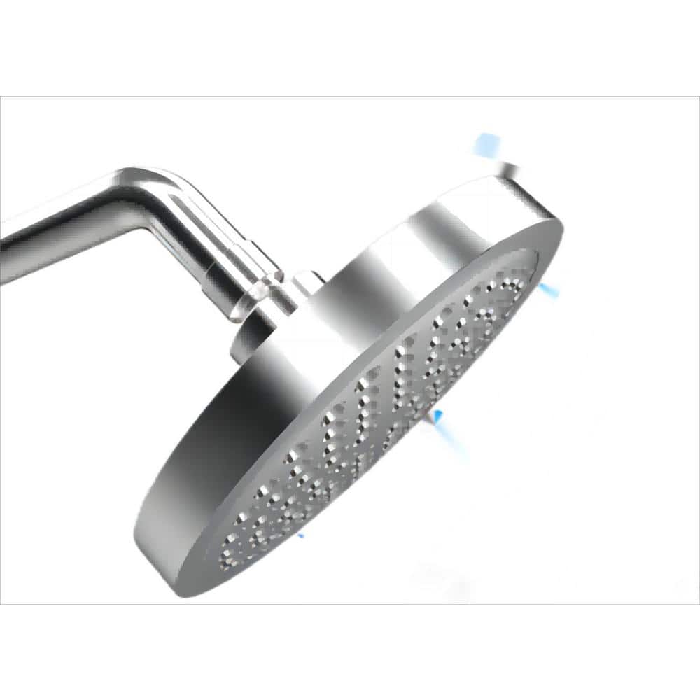 High Pressure Rain Booster 1-Spray Patterns with 2.5 GPM 6 in., ‎Wall Mou