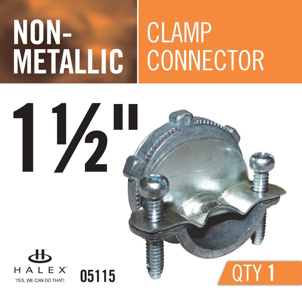 Buy 11/2 in. NonMetallic (NM) Twin Screw Sheathed Cable Clamp