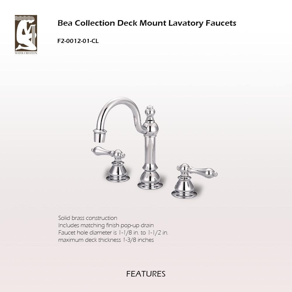 Classic Chrome Widespread Lavatory Faucet with Pop-Up Drain