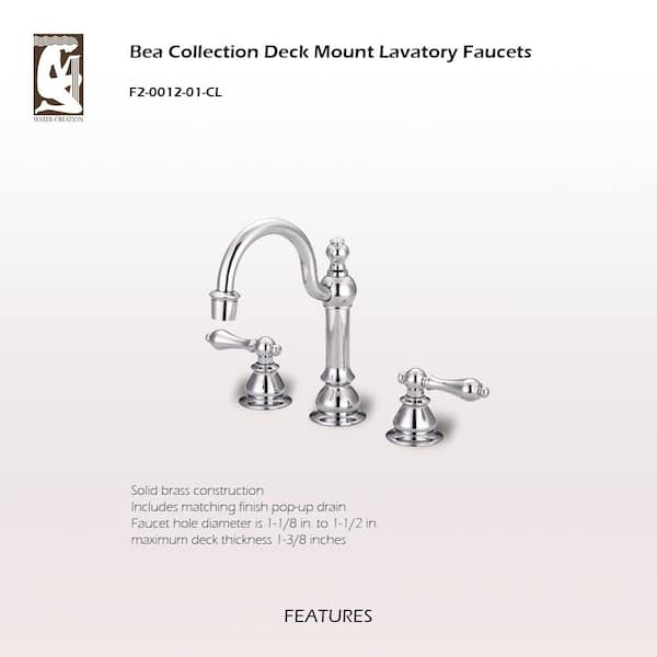 Water Creation Vintage Classic 8 in. Widespread 2-Handle